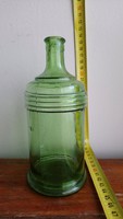 Zöld tintatartó üveg, pedellus üveg