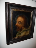 Szerzetes portréja 17 -18.század körül  NINCS MINIMÁLÁR !!!