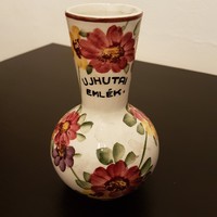 Városlőd váza Újhutai emlék feliratos