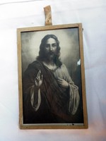 Vintage Jézus kép paraszthából