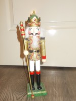 Karácsonyi Dekoráció Diótörő katona színes fa bábu (AA-03)​
