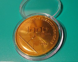 1000 Forintos - ÜZENET érme - 2002 