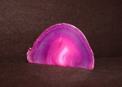 Pink agate geode