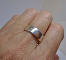 Szép széles ezüst jegygyűrű 5,7g
