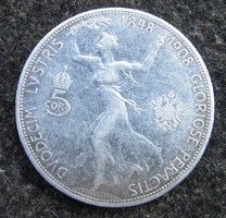 Ezüst 5 korona 1908 Ferenc József