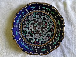 Régi, kézzel festett hatalmas Zsolnay tányér  29,5 cm
