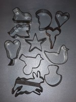 Süti sütemény kiszúró forma figurális 11 darab
