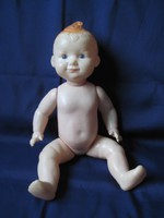 Vintage 1970-es évek játék baba ritkaság Orosz celluloid baba 40 cm