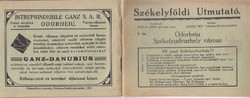 SZÉKELYFÖLDI UTMUTATÓ / SZÉKELYUDVARHELY képes, idegenforgalmi kiadvány 1933