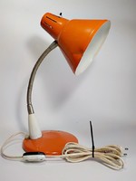 Retro narancs burás asztali lámpa , olvasólámpa