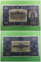 1000 Korona 1923 nyomdahely nélküli