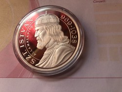 Ezeréves Magyarország ezüst 31,1 gramm 0,999 PP Ritka,keresett