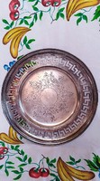 nkri:részére!!!Nagyon szép ezüst lapos kínáló tál (2) HM mesterjeggyel jelzett 