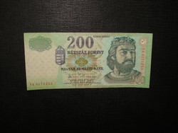 Ropogós 200 forint 2007 FA