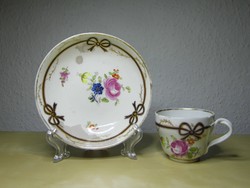Alt Wien antik bécsi porcelán csésze 1794 Pekár Imre hagyatékából Sorgenthal korszak