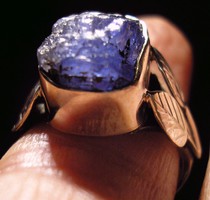 925 ezüst gyűrű, 18/56,5 mm, tanzanit rög