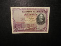 Spanyolország 50 pesetas 1928 Velazquez