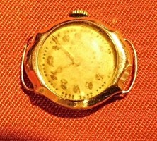 Arany ( 14 K ) női óra ,1930 körüli,jelzett,működőképes