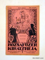 1928 december  /  RÓZSAFÜZÉR KIRÁLYNÉJA  /  RÉGI EREDETI ÚJSÁG Szs.:  5480