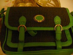 NICA fekete-zöld női táska