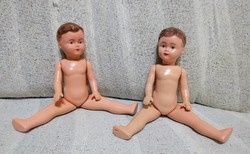 Retró iker babák - 30 cm magasak - együtt eladók.