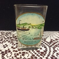 Balatoni emlék üveg kúra pohár