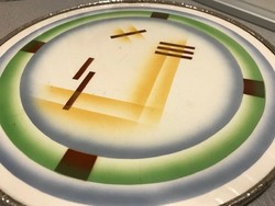 Art deco cake plate with spray decor, 30 cm diameter