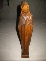 Szűz Mária ,szépen faragva , dió fából  35 cm 