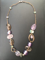 Ezüst nyaklánc,nyakék ametisttel (Silpada) (184)