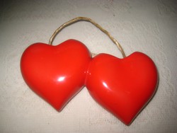 Drasche  , összefonódott szívek  , falra akasztható . az  ötvenes évekből  RITKA  !!