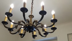 10 karos antik barokk csillár, mennyezeti lámpa eladó