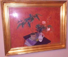 Béres Jenő Képcsarnokos csendélet festmény