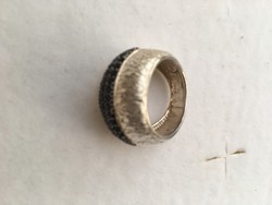 Izraeli ezüst gyűrű onix kövekkel (Or Paz)