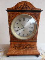 Antik negyedütős biedermeier asztali/kandalló óra 