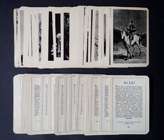 ​Régi, 1964-es kiadású Ki ez? kártyajáték 100 db-os kártya játék