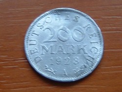 NÉMET BIRODALOM 200 MARK MÁRKA 1923 A ALU. SÉRÜLT!!!!