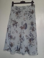 Lined, floral, elegant pleated skirt, size 48.50