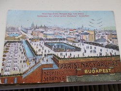 Képeslap Budapest, 1915..Parisi-Nagy-Áruhaz,Nagy Tetö Sétánya