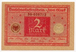 Németország 2 német Márka, 1920, UNC