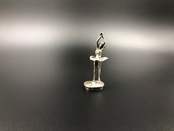 Balerina miniatűr 800-as ezüst