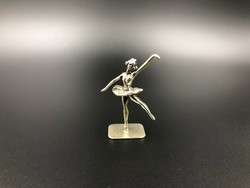 Balerina miniatűr 800-as ezüst 