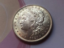 1921 USA ezüst 1 dollár ,26,7 gramm 0,900 gyönyörű karcmentes verdefényes darab