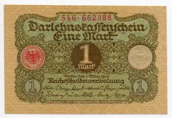 Németország 1 német Márka, 1920, majdnem UNC