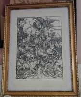 Nagyméretű Albrecht Dürer fametszet