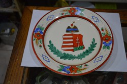 Címeres korondi fali tányér