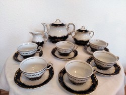 Zsolnay 6 személyes Pompadour III. teás készlet