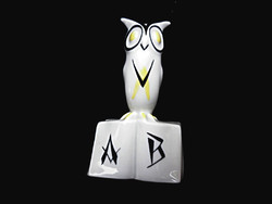 Hollóházi art deco owl 2. Béla Balogh