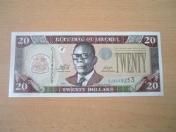 LIBÉRIA 20 DOLLÁR 2011 #