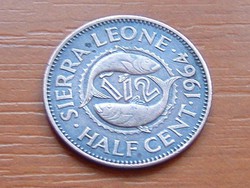 SIERRA LEONE 1/2 CENT 1964 SIR MILTON MARGAI HALAK #