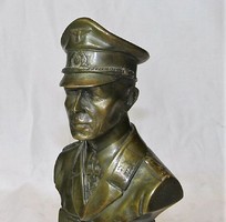 Rommel bronz büszt szobor